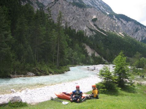 2008-06-30 Paddeln Sommerurlaub Bayern sterreich (Wolfgang) 045